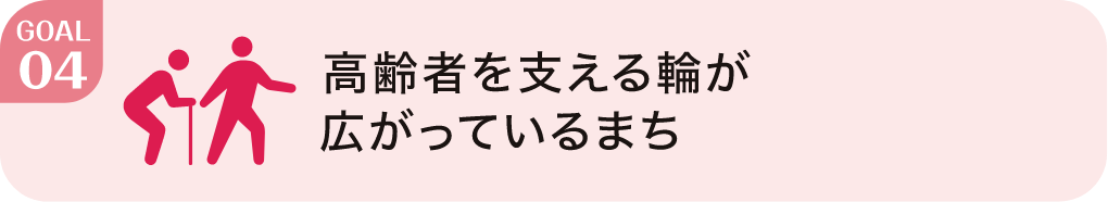 高齢者を支える輪が広がっているまち